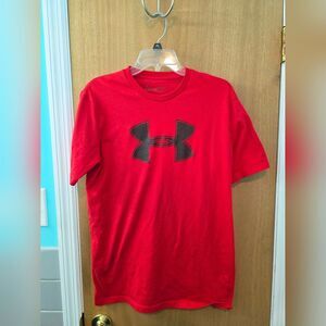 Under Armour Red Short Sleeve Tee Vibrant Crew Neck Men Medium (Or Better Offer)
